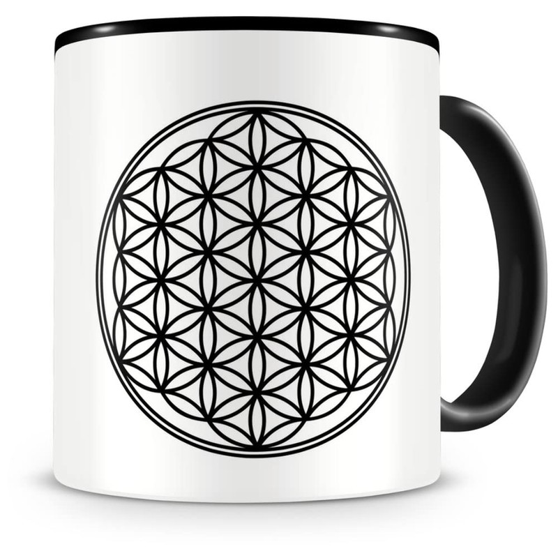 Samunshi® Flower of Life Coffee Cup Height 95 mm /
