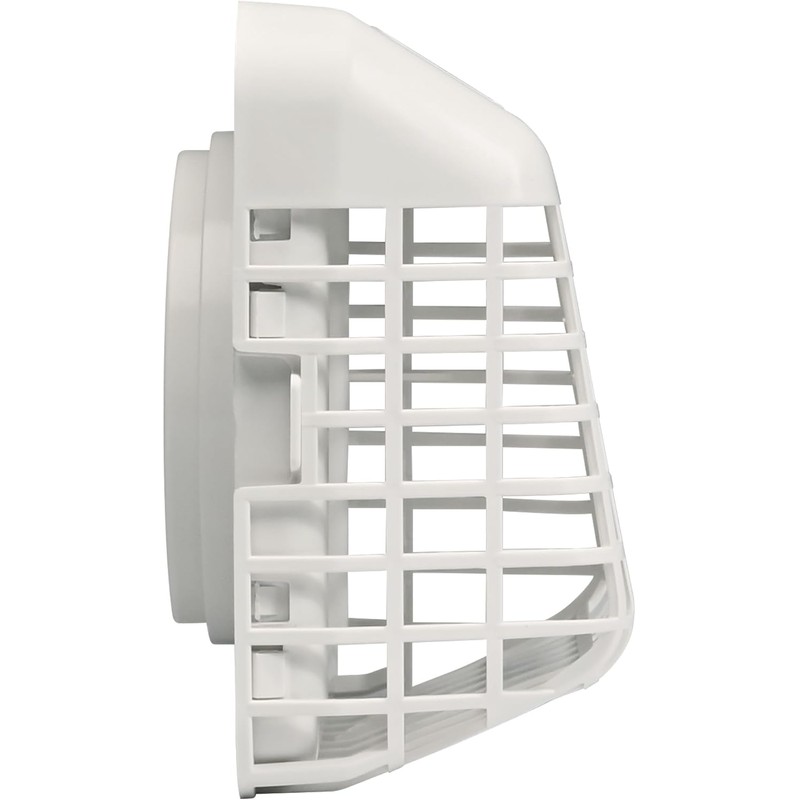 Deflecto Easy Clean Louvered Dryer Hood with Bird Guard, 4”