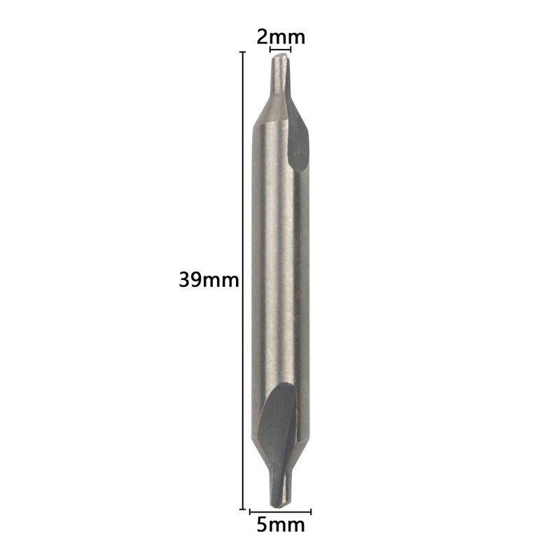 Pxyelec 10pcs HSS Combined Center Drill Countersink 60 Degree Bit