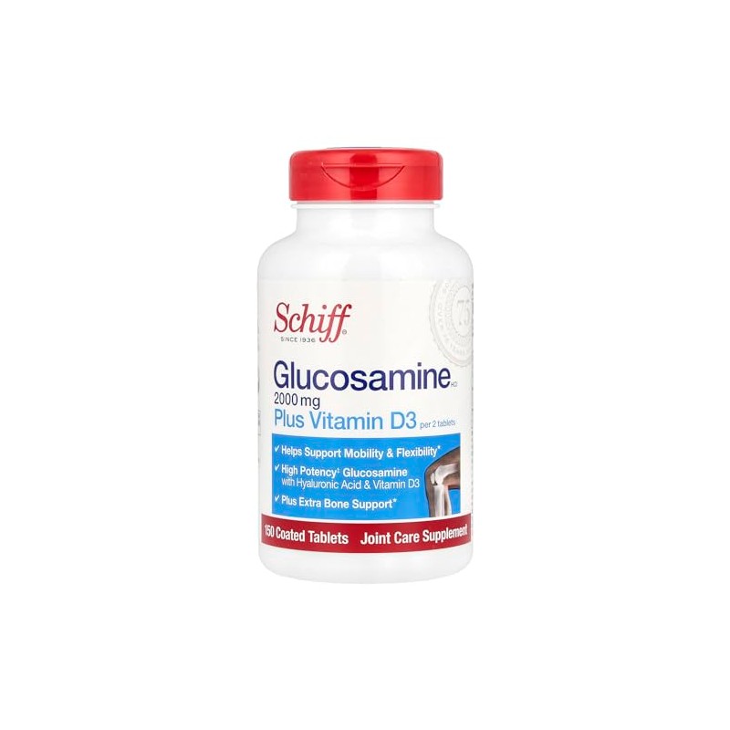 Schiff Glucosamine HCI, 2000 mg Per 2 Coated Tablets, 150
