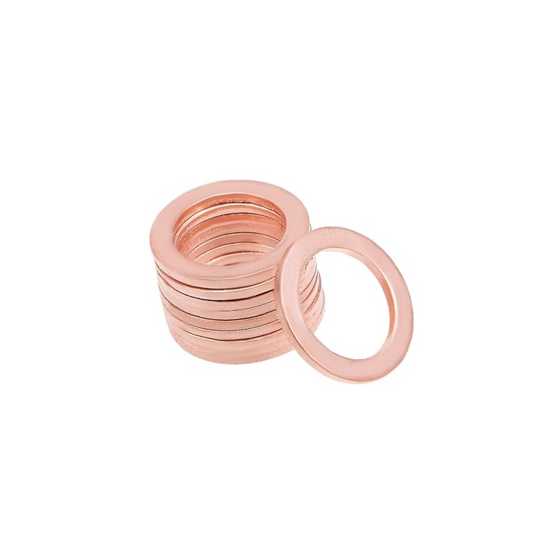 A ABSOPRO 10Pcs 14mm x 20mm x 1.5mm Copper Flat