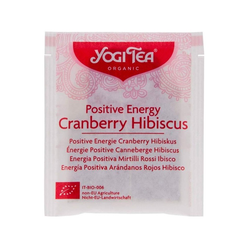 YOGI TEAS - AYURVEDIC Organic Positive Energy Cranberry Hibiscus 17bags