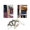 (20 Pieces) 60x60mm Angle Connector Corner Brackets (Thickness 1mm) Stainless