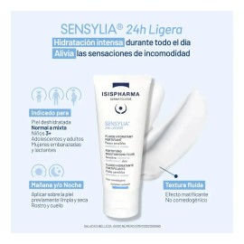 Isispharma Sensylia 24h Fluido Hidratante 40ml - Crema Facial Hidratante Restaura Pieles Sensibles Normal a Mixta