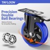 5 Inch Heavy Duty Caster Wheels 2200lbs, Swivel Casters Set