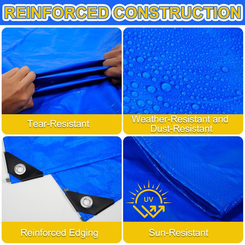 COZYDIG 10x10FT Swimming Pool Ground Cloth,Square Pool Liner Pad for