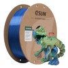 Silk PLA 3D Printer Filament 1.75mm,Blue Orange Green Triple Colors