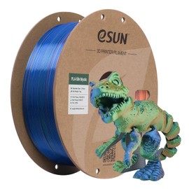 Silk PLA 3D Printer Filament 1.75mm,Blue Orange Green Triple Colors