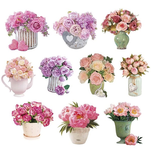 Ideen mit Herz 3D Motifs, Cut-Out, Approx. 7-10 cm, Pack