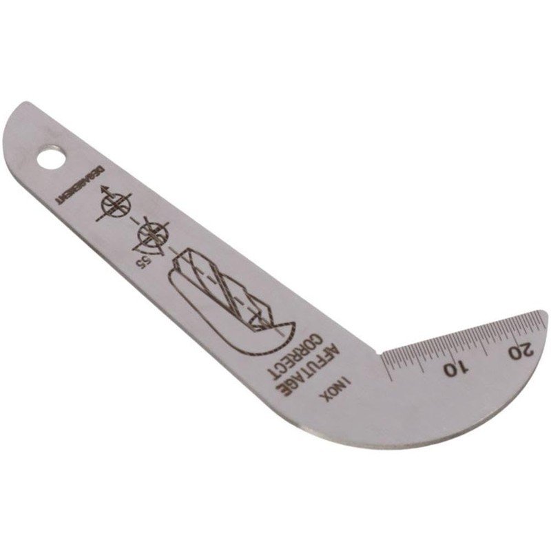 iuniq Stainless Steel Drill Bit Sharpening Gauge Double-sided Durable Double-sided