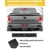 Fit RAM Rear Tailgate American Flag Emblem, ABS American Flag