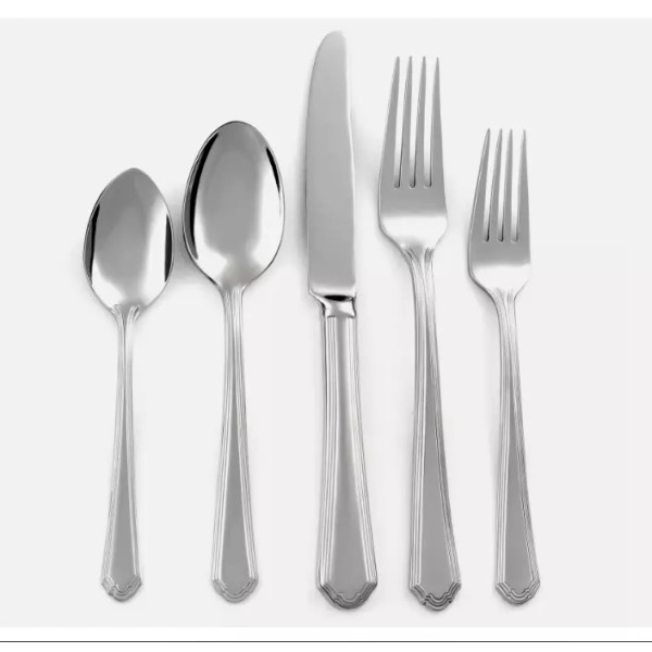 Lenox ARCHWAY Stainless 18/10 Silverware Set Scalloped Tip New Discontinued
