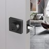 Matte Black Square Single Cylinder Deadbolt Lock, 6 Pack, Home