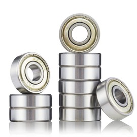 Ball Bearings 8 x 22 x 7, Pack of 10, 608ZZ, 608 Ball Bearings, Inline Ball Bearings, Skateboard Bearings, ABEC 7 Bearings
