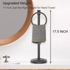 Hoimpro 17 Inch Stand Hand Towel Holder Towel Bar Towel