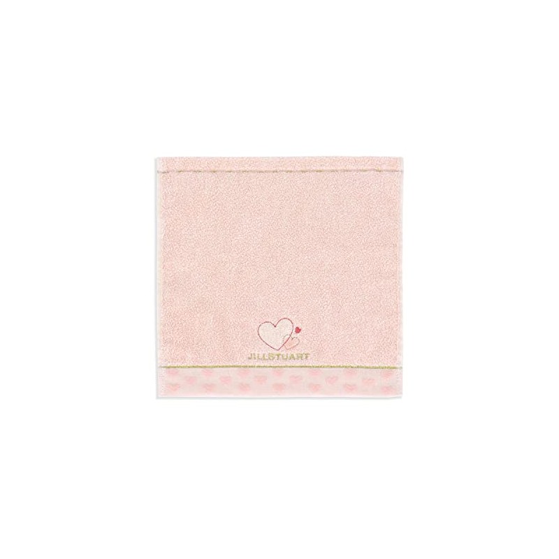 JILLSTUART 58-1570070 Point Heart Towel Handkerchief, Pink, Fulfy Cotton, No