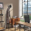 Simple Houseware Freestanding Coat Rack with Shelf, 9 hooks, Black