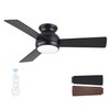 putroad 42 Inch Ceiling Fans with Lights: Low Profile Ceiling