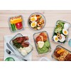 M MCIRCO 30 Pieces Glass Food Storage Containers with Snap