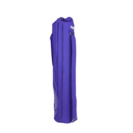 Deuser Yoga Bag Purple XXL 72 x Diameter 15.5 cm Practical Zip Adjustable Carry Strap Tear-Resistant Cotton Washable at 30 Yoga Mat Yoga Bag One Size