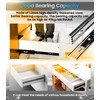 YENUO Push to Open Drawer Slides Full Extension Rail 12