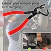 Wekuw Car Exhaust Hanger Removal Pliers Exhaust Rubber Pliers Tool