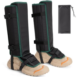 NIFUYOP Snake Gaiters Leg Guards, Snakeproof Gaiters for Hiking Men Women Lower Legs, Adjustable Snake Bite Protective Upgrade for Hunting, Hiking and Farm Working