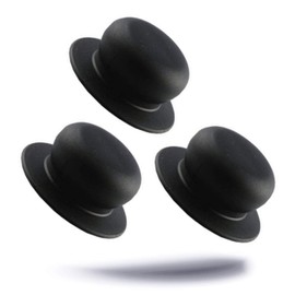 Kerafactum Lid Knob Replacement Pot Handle Knob Replacement Handle for Pot Lid Universal Handle Plastic Handle Diameter 5 cm Pot Lid Handle Lid Handle Replacement for Pans Lid Pack of 3