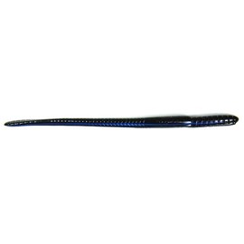 Roboworm Straight Tail Worm Bait (Midnight, 7-Inch)