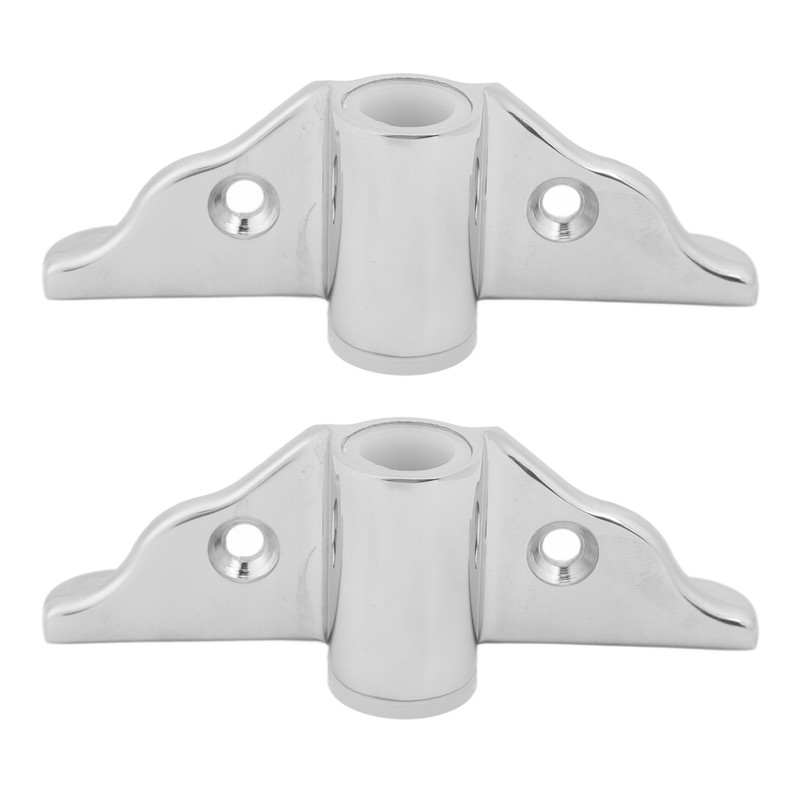 2Pcs Boat Rowlock Socket 1/2in Hole 316 Cast Stainless Steel