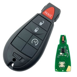4 Buttons Keyless Remote Car Key Fob Fit for Dodge Ram 1500 2013 2014 2015 2016 2017 2018 2019 2020 2021 2500 3500 4500 5500 2013-2018 Pickup Truck GQ4-53T (Black)