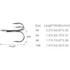 Treble Hooks Kit High Carbon Steel Round Bend Fishing Hook