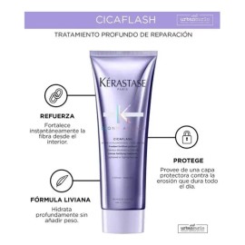 Kit 5 productos Tratamiento para el Cabello Kerastase Blond Absolu Shampoo Bain Ultra-Violet Acondicionador Cicaflash Srum 2 cido Hialurnico...       