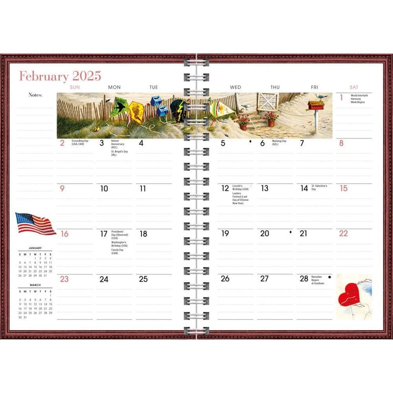Carousel Calendars, Wysocki Americana 2025 Weekly Planner