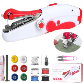 gotyou Hand Sewing Machine, Mini Sewing Machine for Beginners, Sewing Machine, Portable, Mini Portable Sewing Machine, Suitable for Sewing Clothes, DIY, Family Travel