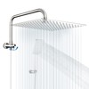 HOMVIVA® All Solid Metal 3-Way Shower Arm Diverter Valve with