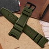 Waterproof Natural Resin Replacement Watch Band for Casio Sport SGW-100