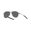 Oakley Mens OO6050 Contrail TI Aviator Sunglasses, Satin Chrome/Prizm Black