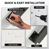 8FT Stair Railing Indoor, Black Mental Wall Mounted Handrail for