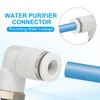 PATIKIL M5 Push to Connect Fitting, 2 Pack 6mm Pneumatic