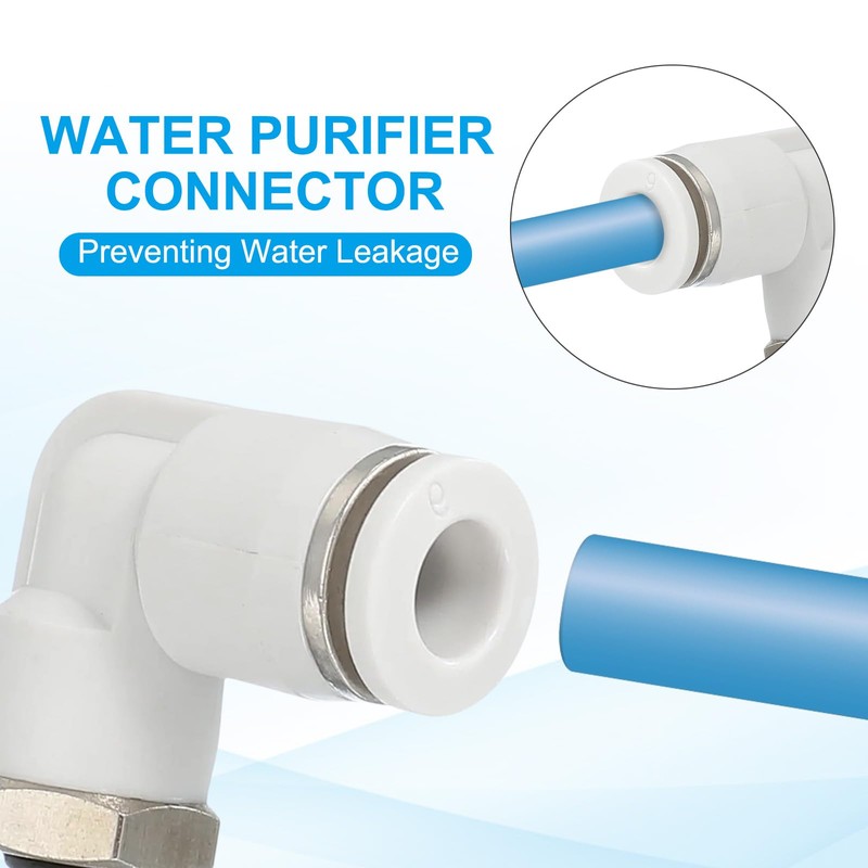 PATIKIL M5 Push to Connect Fitting, 2 Pack 6mm Pneumatic