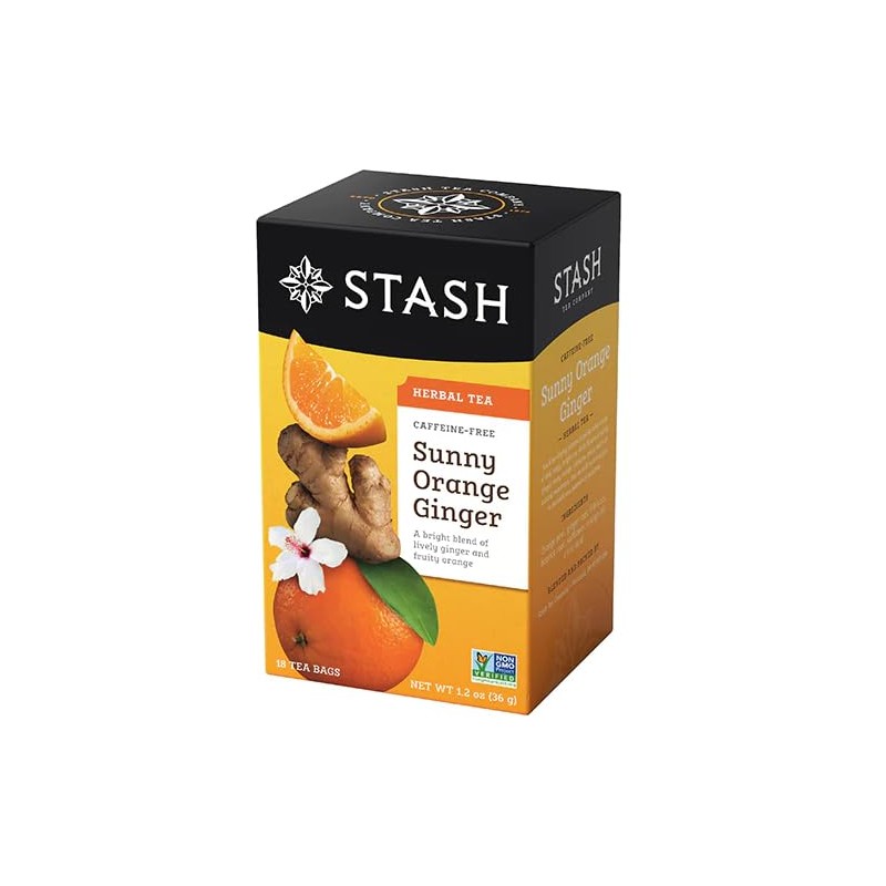 Stash Herbal Tea Sunny Orange Ginger (Pack of 6 Boxes)