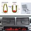 Alamor Silver Car Interior Decor Door Vent Chrome Moulding Trim
