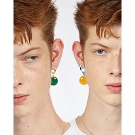 Potara Ball Anime Dragon Earrings Goku Z Black Nickel Free Clip On Nature Crystal Hoop Hypoallergenic for Men Women