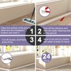 Hzetuu Shower Water Guard, Silicone Shower Threshold Water Dam, Shower