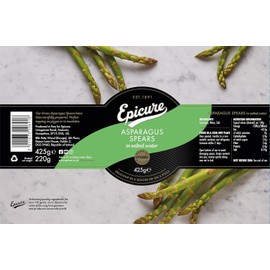 Epicure Green Asparagus Spears in Salted Water 425g