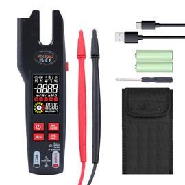 KATSU Digital Multimeter U Shape Clamp Meter 9999 Counts Portable Auto Ranging Infrared Thermometer Voltmeter AC DC Current Voltage VFC Capacitance Frequency Temperature Continuity Diode Tester
