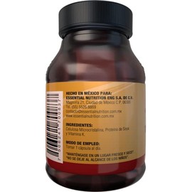 Essential Nutrition, Vitamina K - 30 Cápsulas De 500 Mg