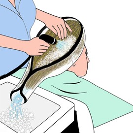 Professional Salon Grade Easy Hair Washing Funnel Anti-Spill Proof Hair Funnel for Elderly, Disabled and Sick People to Introduce Water into The Sink or Bowl