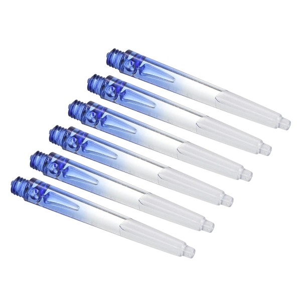 PATIKIL 45mm Dart Shaft Medium 2BA Threaded Nylon Dart Stem Dart Accessories for Steel Tip 6pcs White Blue